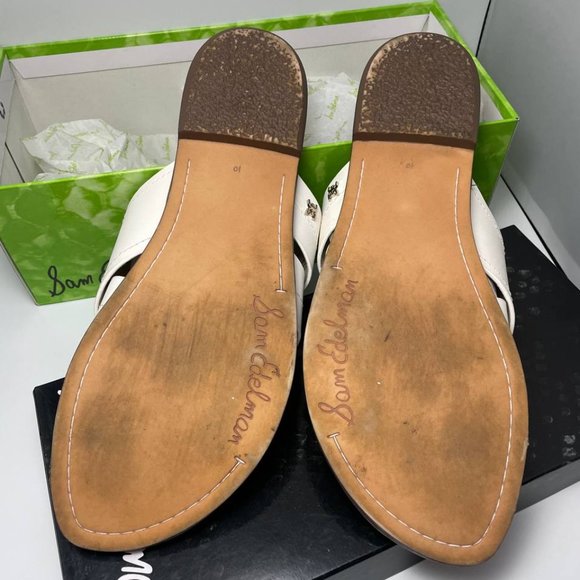 Sam edelman Women's Gretch Cross-Band Slide Flat Sandals size 10M - Picture 4 of 6